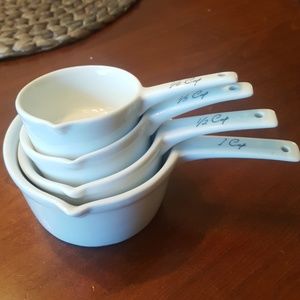 World Market measuring cups white set of 4